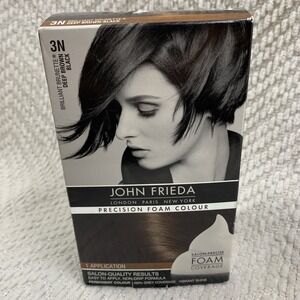 John Frieda‎ Precision Foam Colour Deep Brown Black 3N Permanent Color